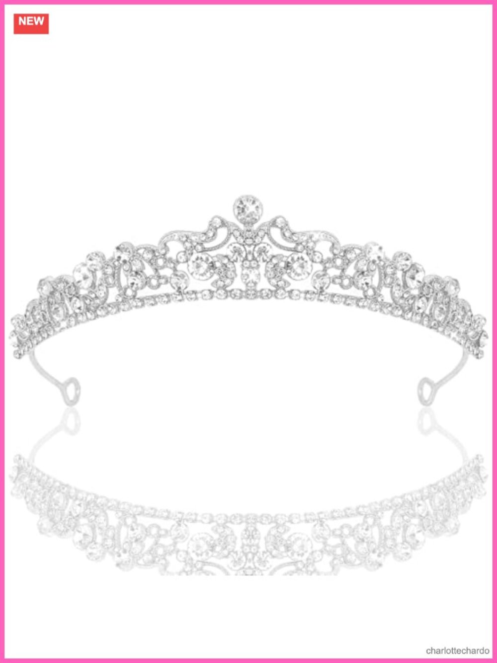 Rhinestone Princess Tiara Crown Bridal Headpiece Wedding Prom